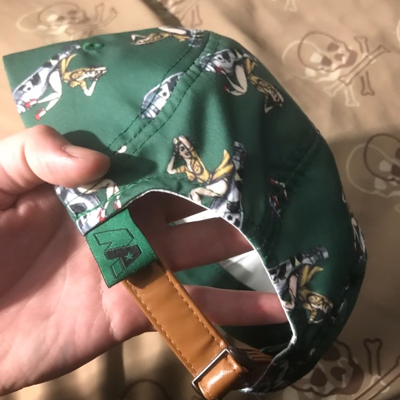 Bombshell Babe Green & Brown Snapback Hat / Cap - Picture 3 of 4